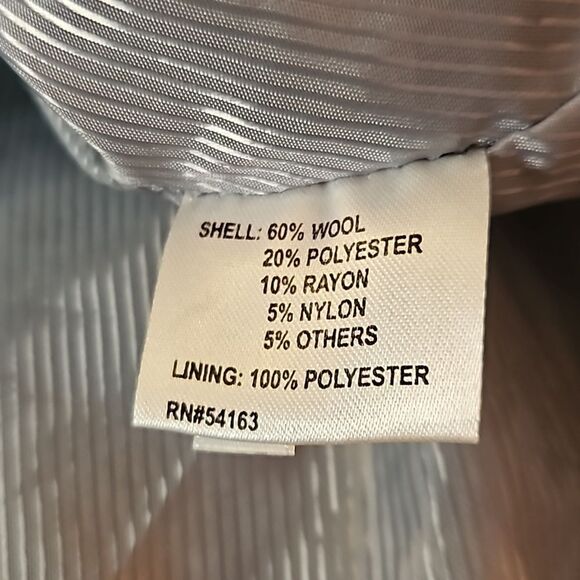 Calvin Klein gray wool blend coat size 6 - Picture 11 of 13